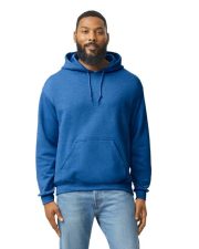 Buzo Adulto Unisex Capucha Azul Real Deportivo Jaspe Gildan Ref. 18500