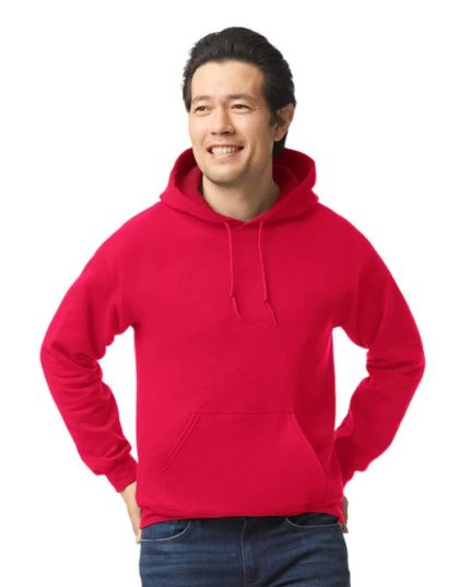 Buzo Adulto Unisex Capucha Rojo Gildan Ref. 18500
