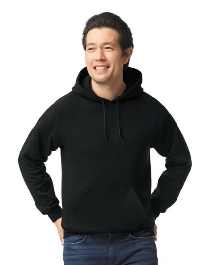 Buzo Adulto Unisex Capucha Negro Gildan Ref. 18500